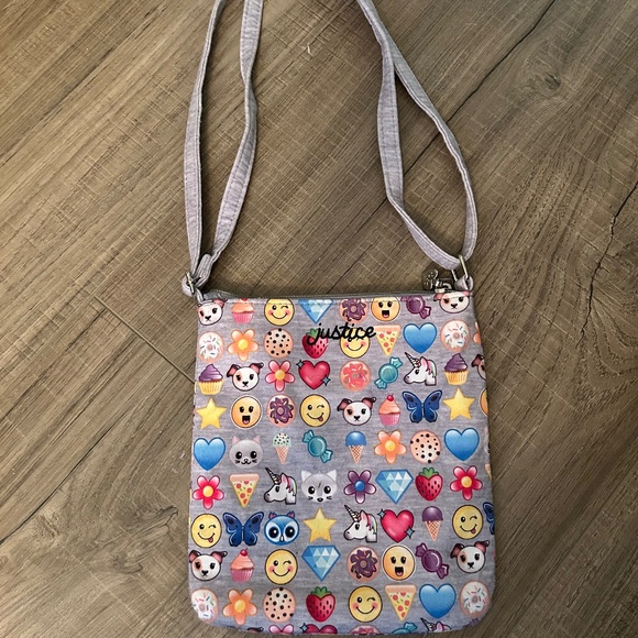 Justice Emoji Purse Grey - Picture 2 of 2